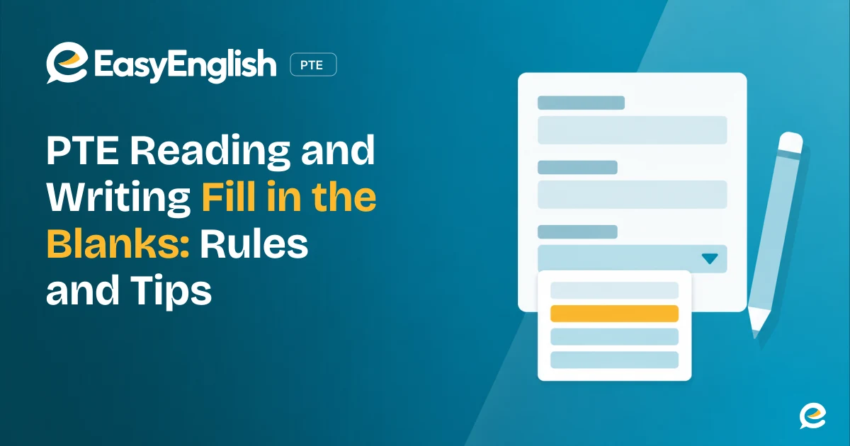 PTE Reading and Writing Blanks