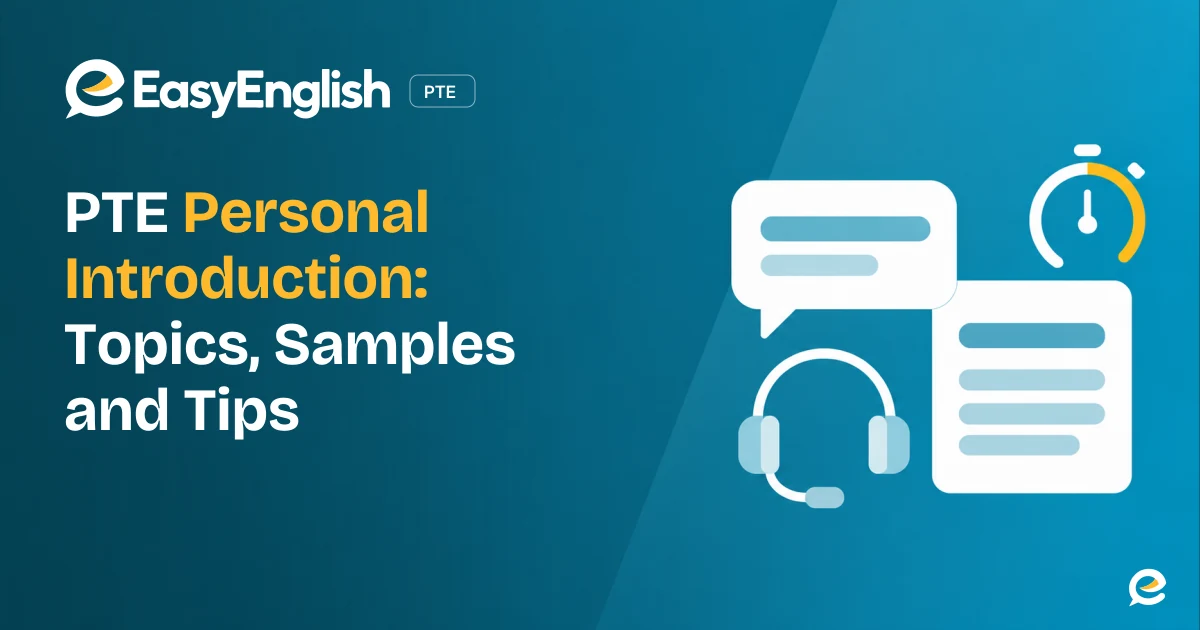 PTE Personal Introduction Guide