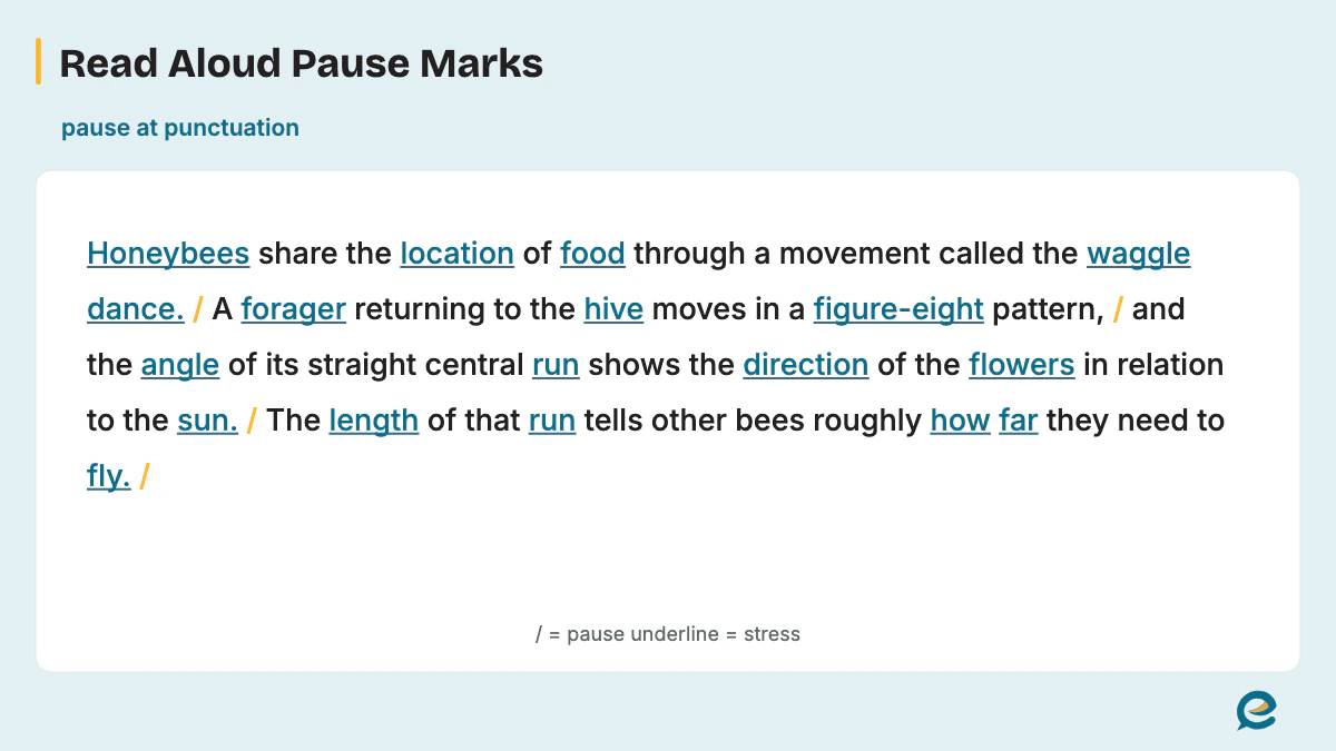 Read Aloud Pause Marks