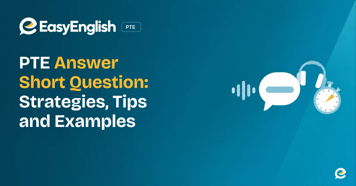 PTE Answer Short Question Task