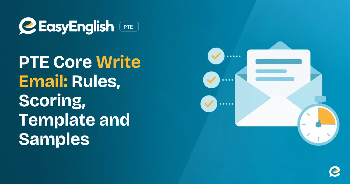 PTE Core Write Email Task