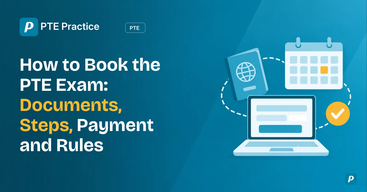 PTE Exam Booking Steps