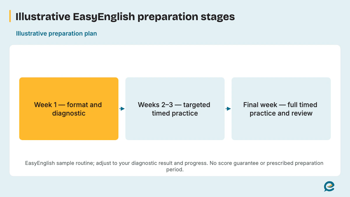 Illustrative EasyEnglish preparation stages